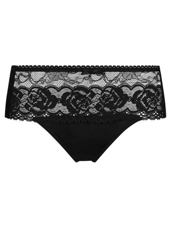 Playtex PLAYTEX RCS FLOWER ELEGANCE MIDI BRIEF - Női csipkés alsónadrág - fekete