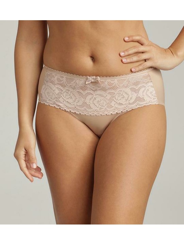 Playtex PLAYTEX RCS FLOWER ELEGANCE MIDI BRIEF - Női csipkés alsónadrág - testszín