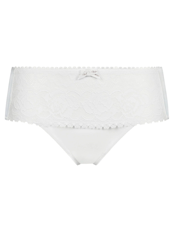 Playtex PLAYTEX RCS FLOWER ELEGANCE MIDI BRIEF - Női csipkés alsónadrág - fehér