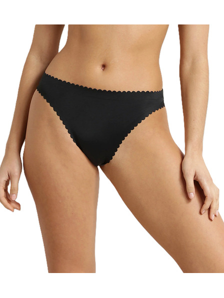 DIM DIM BODY TOUCH DAILY STRING - Női varrásmentes alsónadrág - fekete