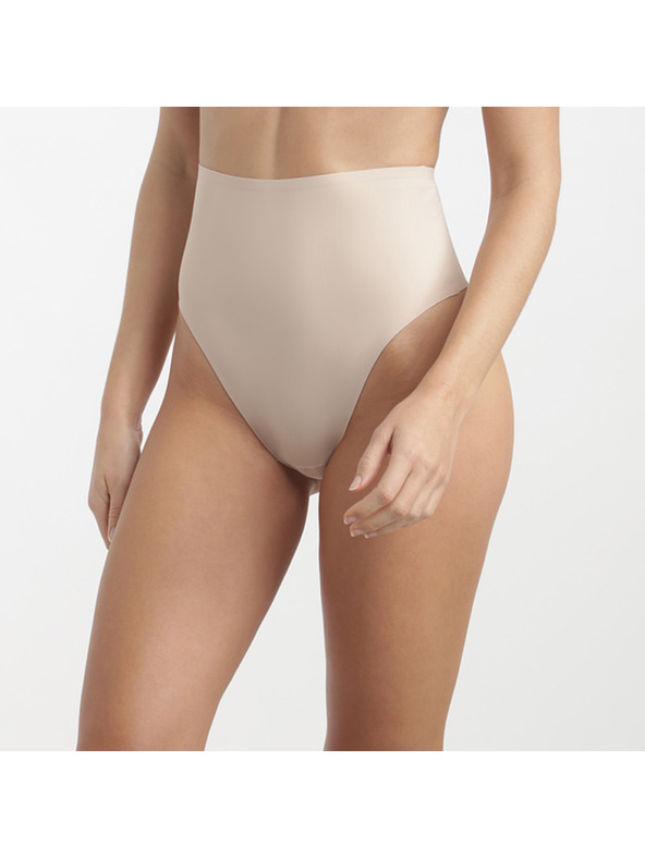 DIM DIM INVISIBLE MID WAIST THONG - Női magasabb derekú string - testszínű