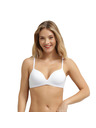 DIM DIM INVISIBLE WIRELESS PADDED BRA - Női kitöltött melltartó - fehér