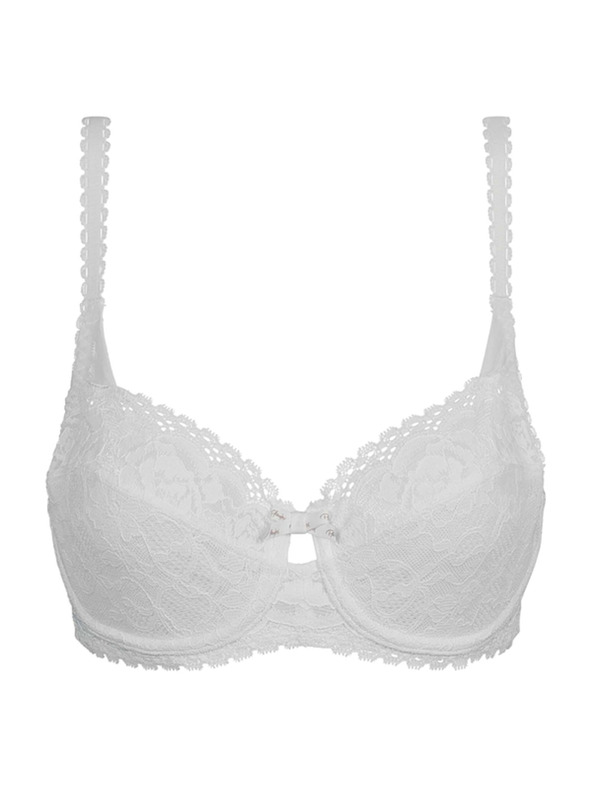 Playtex PLAYTEX RCS UNDERWIRE BALCONETTE BRA - Női csipkés elülső záras melltartó - fehér