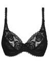 Playtex PLAYTEX RCS FLOWER ELEGANCE UNDERWIRE BRA - Női csipkés elülső záras melltartó - fekete