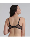 Playtex PLAYTEX RCS UNDERWIRE BALCONETTE BRA - Női csipkés melltartó merevítővel - fekete