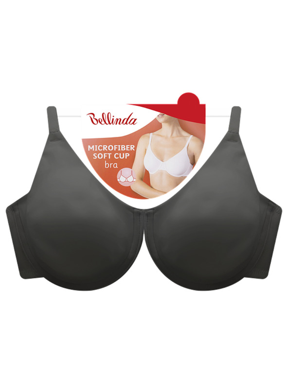 Bellinda MICROFIBRE PADDED BRA - Női párnázott melltartó - fekete