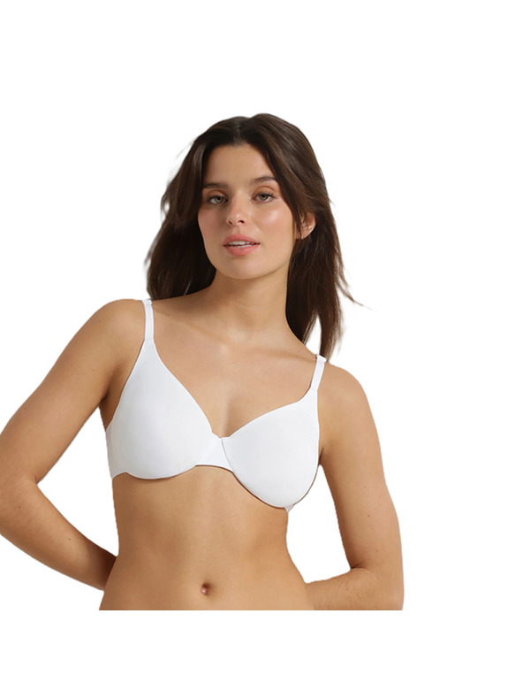 DIM DIM INVISIBLE UNDERWIRE FULL CUP BRA - Női melltartó merevítővel - fehér