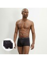 DIM DIM COTTON STRETCH BOXER 3x - Férfi boxeralsó 3 db - fekete