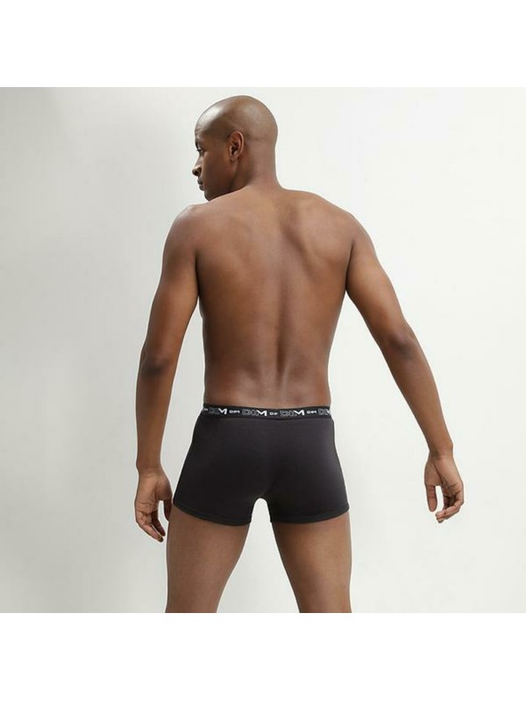 DIM DIM COTTON STRETCH BOXER 3x - Férfi boxeralsó 3 db - fekete