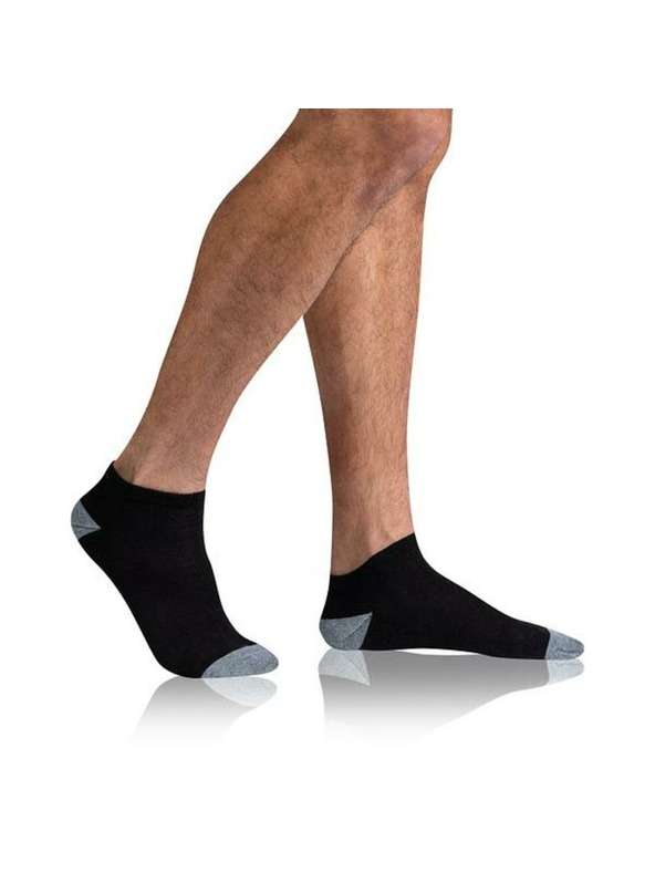 Bellinda SPORT MEN IN-SHOE 3x - Férfi bokambient zokni 3 pár - fekete