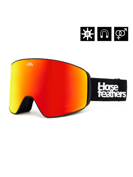 Horsefeathers Snowboard szemüveg Lynx - black/mirror red