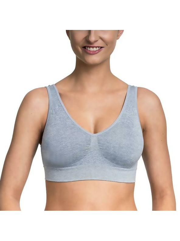Bellinda EASY BRA - Női drótmentes sport melltartó - szürke