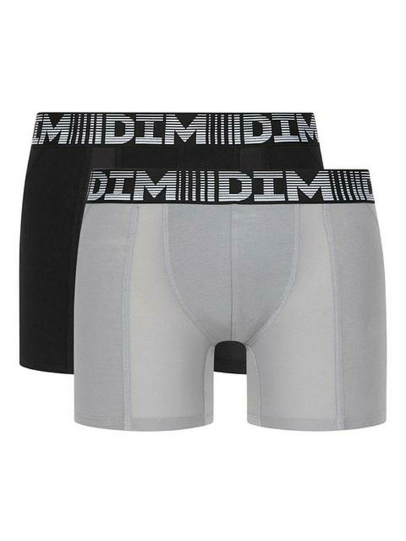 DIM Két szürke és fekete színű férfi sport boxer Dim 3D FLEX AIR LONG BOXER 3D FLEX AIR LONG BOXER