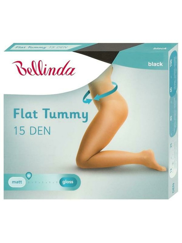 Bellinda Fekete női lapos hasú harisnyanadrág BELLINDA Flat Tummy 15 DEN