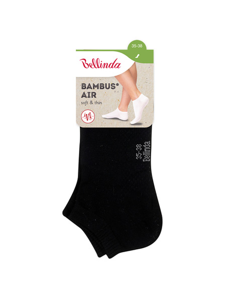 Bellinda Fekete női bokazokni Bellinda BAMBUS AIR LADIES IN-SHOE SOCKS
