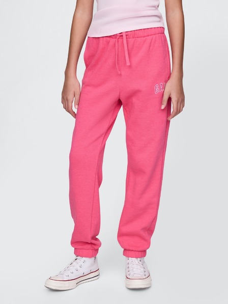 GAP Gyerek fleece sportnadrág logóval army GAP