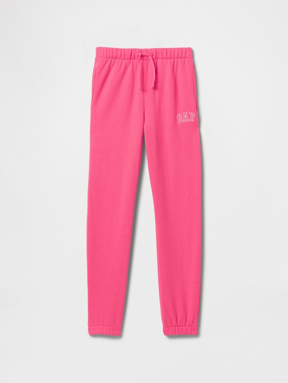 GAP Gyerek fleece sportnadrág logóval army GAP