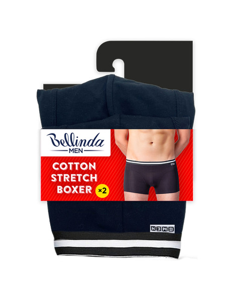 Bellinda Dupla csomag pamut boxeralsó - fekete