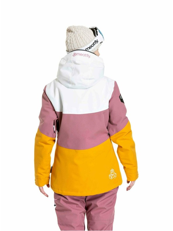 Meatfly Meatfly női SNB & SKI kabát Kirsten White / Sunflower