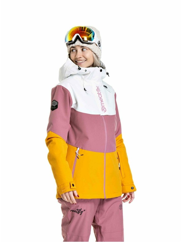 Meatfly Meatfly női SNB & SKI kabát Kirsten White / Sunflower