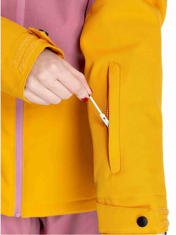 Meatfly Meatfly női SNB & SKI kabát Kirsten White / Sunflower