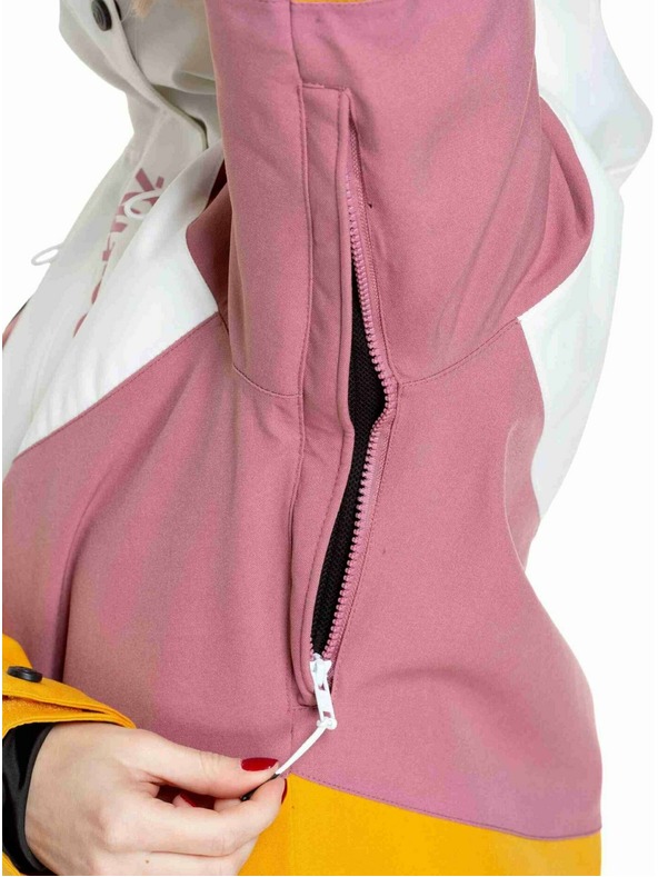 Meatfly Meatfly női SNB & SKI kabát Kirsten White / Sunflower