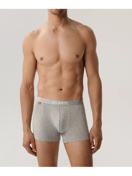 Atlantic 3-PACK szürke és fekete boxeralsó