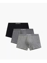 Atlantic 3-PACK szürke és fekete boxeralsó