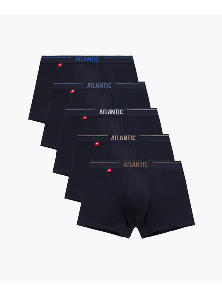 Atlantic 5-PACK fekete boxeralsó