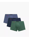 Atlantic 3-PACK zöld és kék boxeralsó