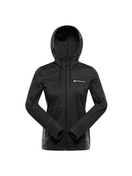 ALPINE PRO ALPINE PRO ORESA fekete női gyorsan száradó hoodie cool dry technológiával