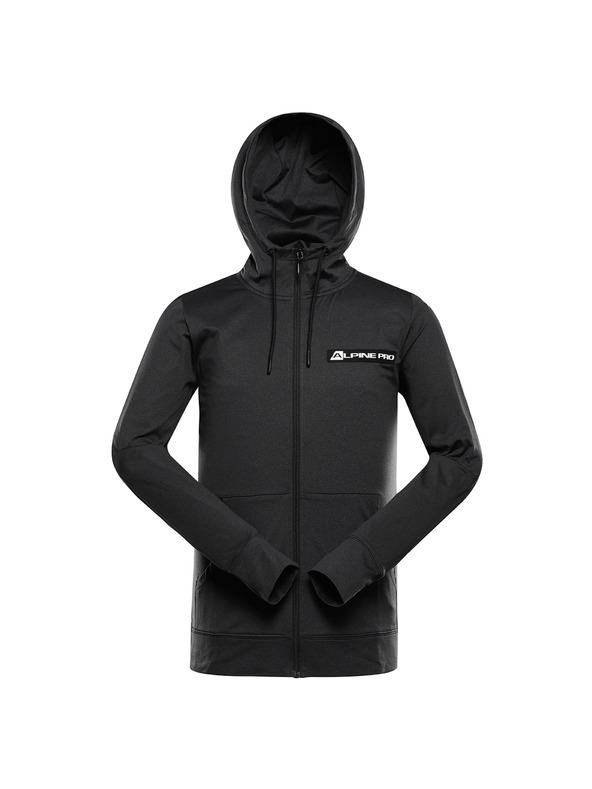 ALPINE PRO ALPINE PRO ORES fekete férfi gyorsan száradó hoodie