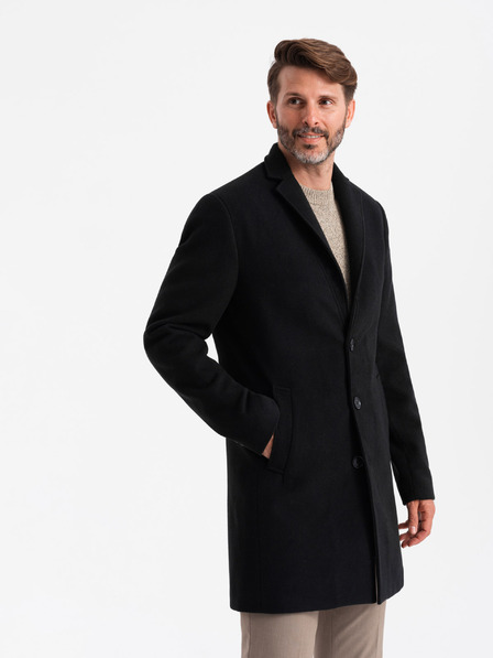 Ombre Clothing Fekete Férfi könnyű kabát Ombre Ruházat