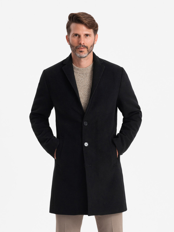 Ombre Clothing Fekete Férfi könnyű kabát Ombre Ruházat