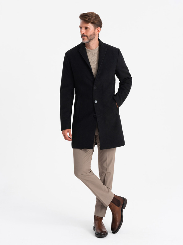 Ombre Clothing Fekete Férfi könnyű kabát Ombre Ruházat