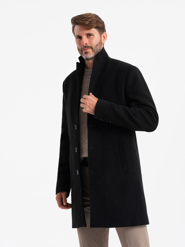 Ombre Clothing Fekete Férfi könnyű kabát Ombre Ruházat