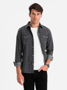 Ombre Clothing Fekete férfi farmer póló Ombre Ruházat