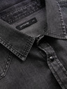 Ombre Clothing Fekete férfi farmer póló Ombre Ruházat