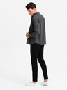 Ombre Clothing Fekete férfi farmer póló Ombre Ruházat