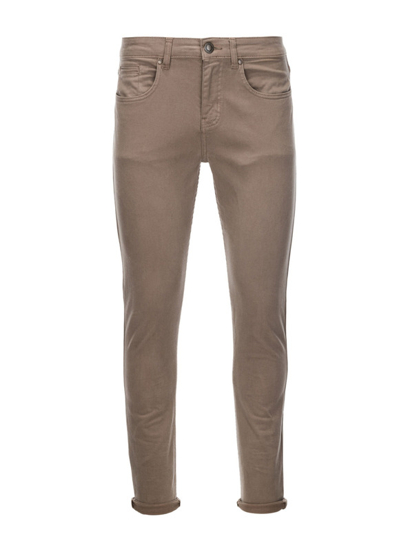Ombre Clothing Bézs férfi chino nadrág Ombre ruházat P1059