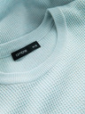 Ombre Clothing Férfi Melange strukturált kötött pulóver menta Ombre ruházat
