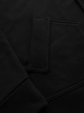 Ombre Clothing Férfi gombos pulóver állógalléros - fekete V6 OM-SSZP-0240 Ombre Clothing