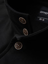 Ombre Clothing Férfi gombos pulóver állógalléros - fekete V6 OM-SSZP-0240 Ombre Clothing