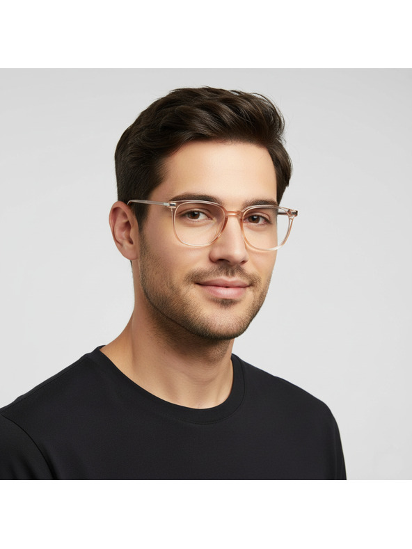 VEYREY VeyRey nerds napszemüveg Oocu rózsaszín keret tiszta lencsék
