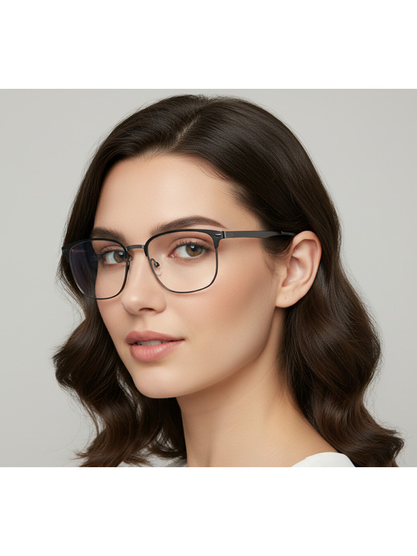 VEYREY VeyRey nerd napszemüveg Binfy fekete keret tiszta lencse