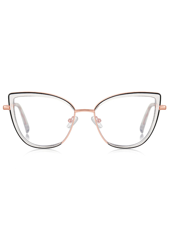 VEYREY VeyRey női cat-eye női kékfény szűrő szemüveg Phuftes arany keret tiszta lencse