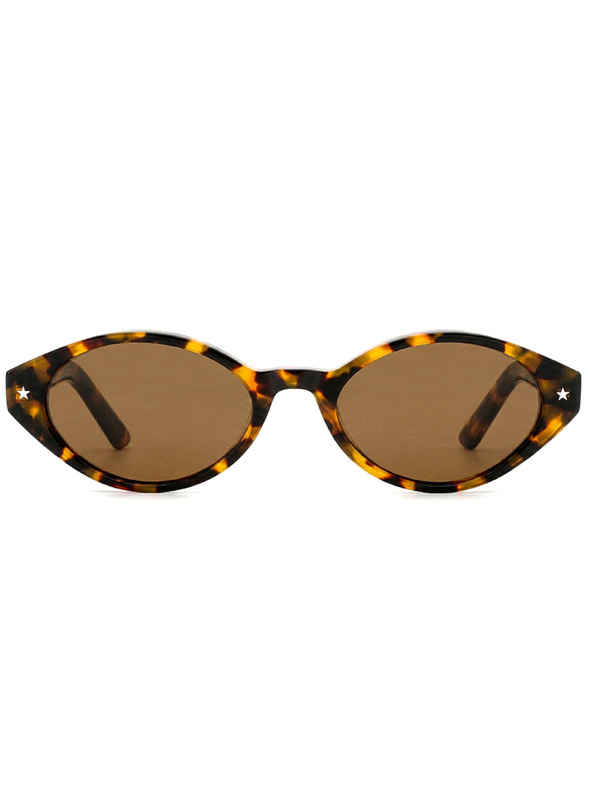 VEYREY VeyRey női cat-eye acetát polarizált napszemüveg Aest leopárd keret barna lencse