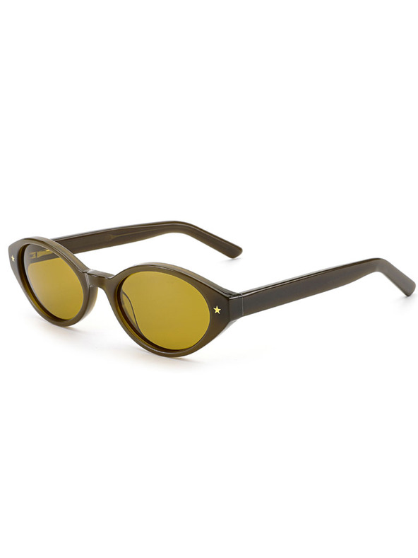 VEYREY VeyRey női cat-eye acetát polarizált napszemüveg Aest barna keret sárga lencse