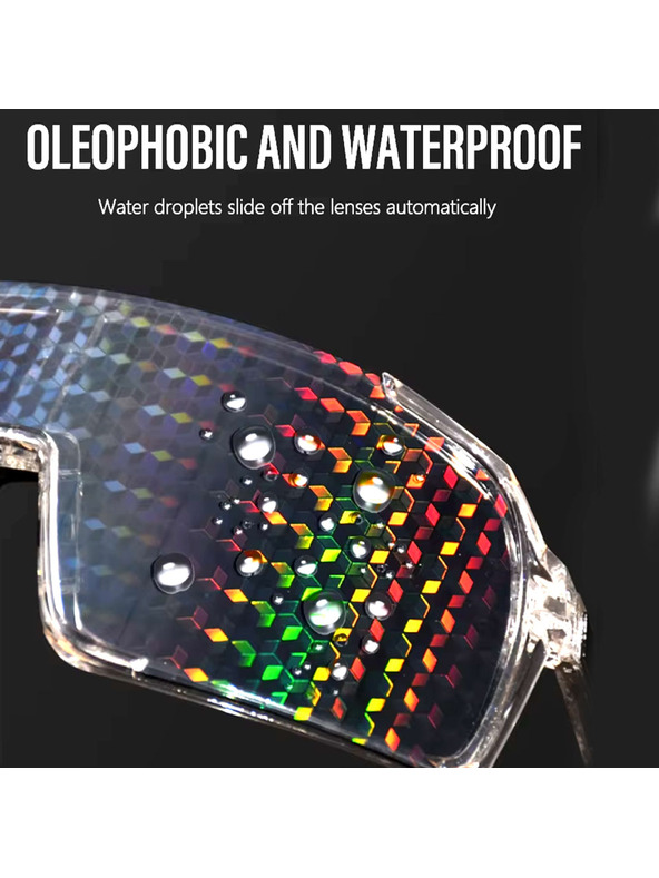 VEYREY VeyRey sport napszemüveg Ogharod (hologram Carbon) átlátszó keret többszínű lencsék