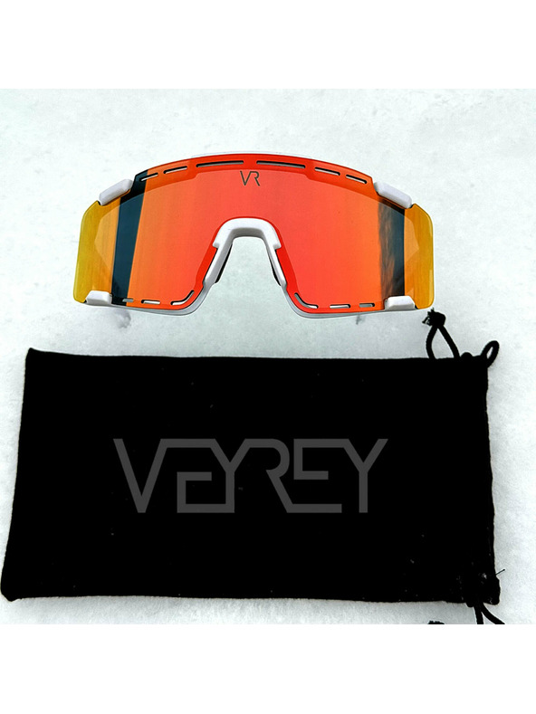 VEYREY VeyRey sport napszemüveg Semihoof fehér keret piros lencse